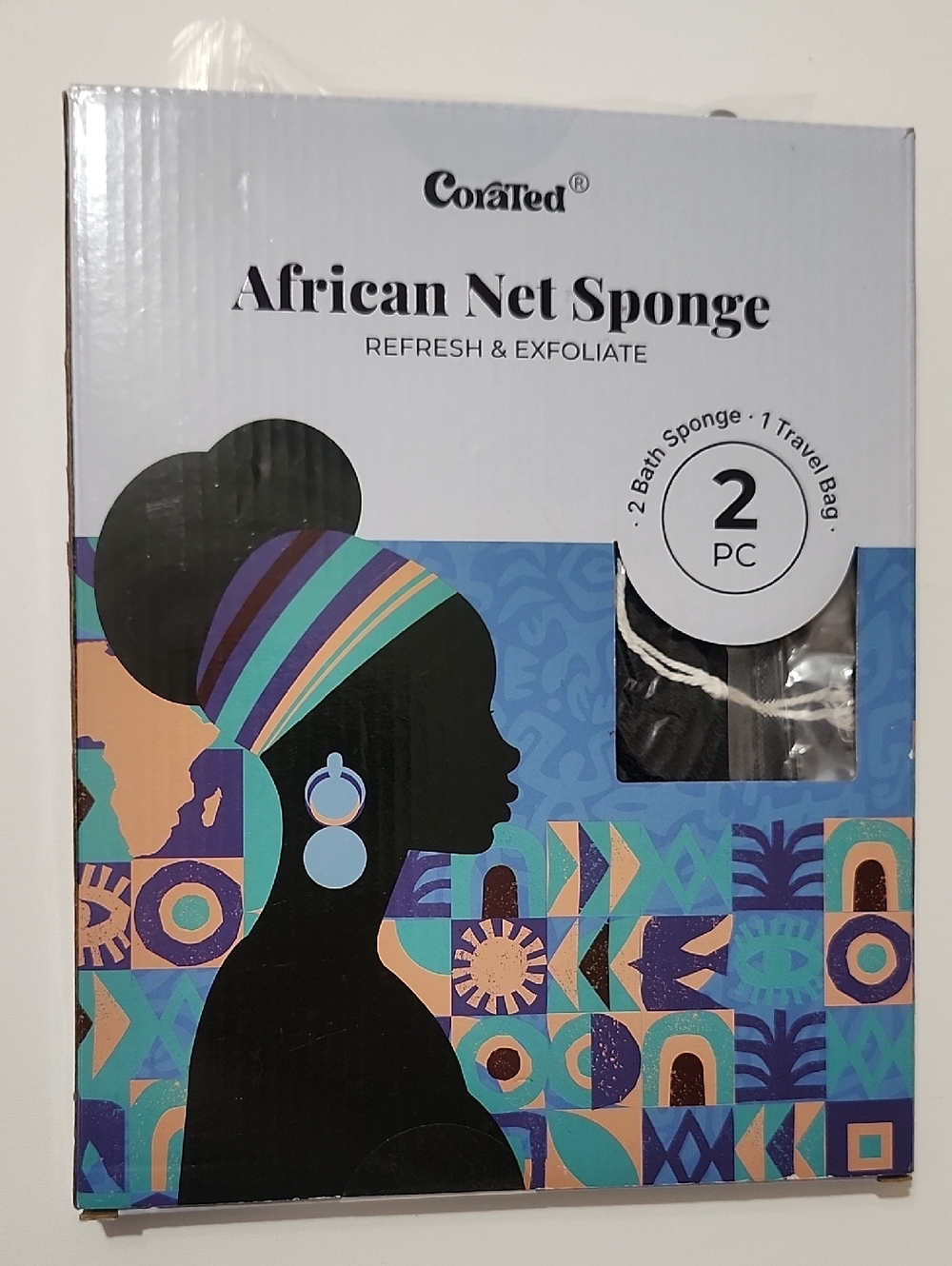 Corated African Net Sponge